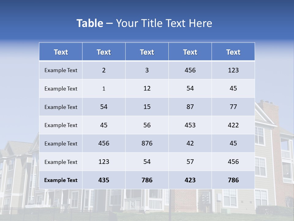 Starter Home Lifestyle PowerPoint Template