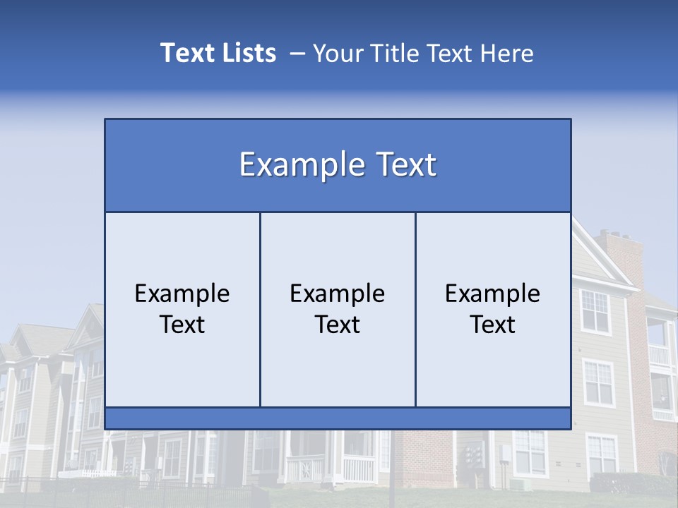 Starter Home Lifestyle PowerPoint Template