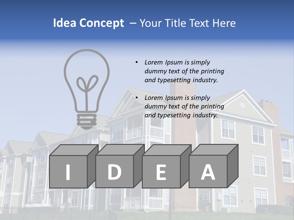 Starter Home Lifestyle PowerPoint Template