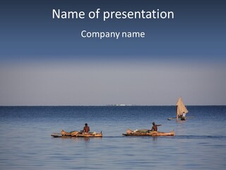 Pirogue Rowing Island PowerPoint Template