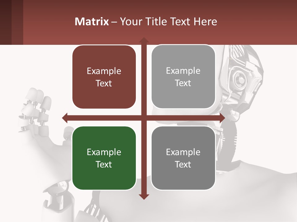 Cybernetics White Robotic PowerPoint Template