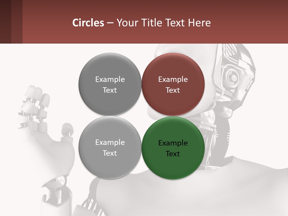 Cybernetics White Robotic PowerPoint Template