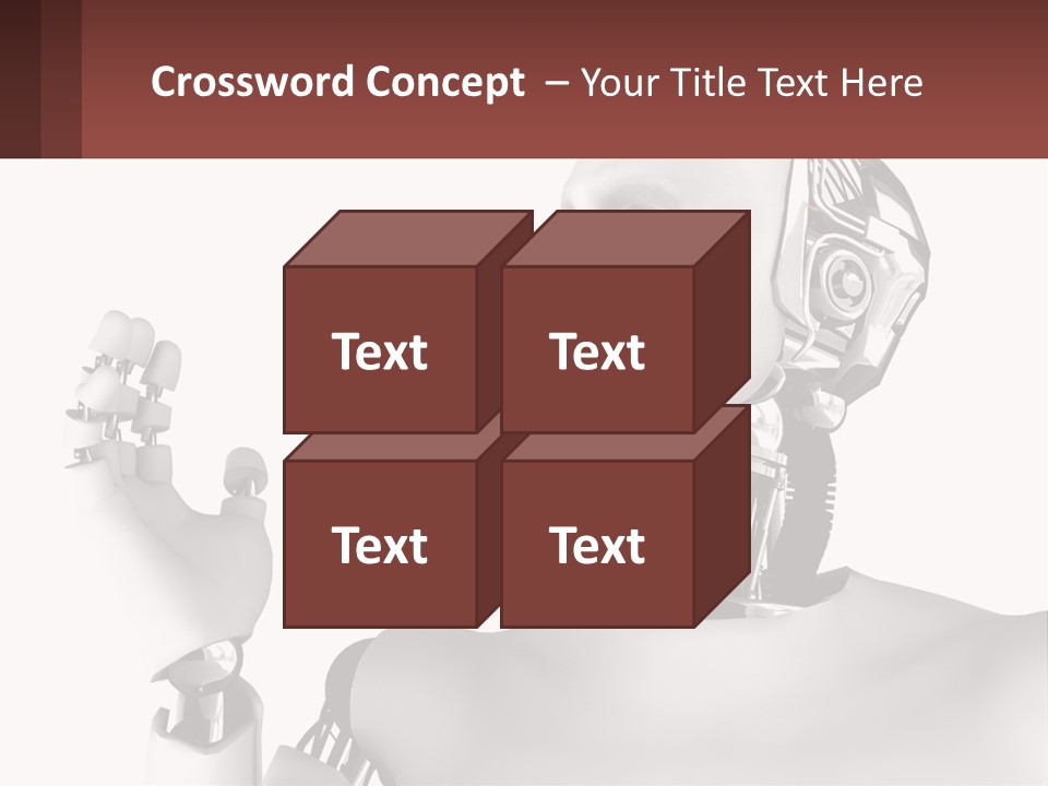Cybernetics White Robotic PowerPoint Template