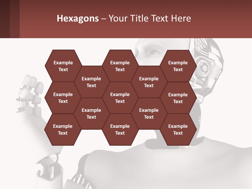 Cybernetics White Robotic PowerPoint Template