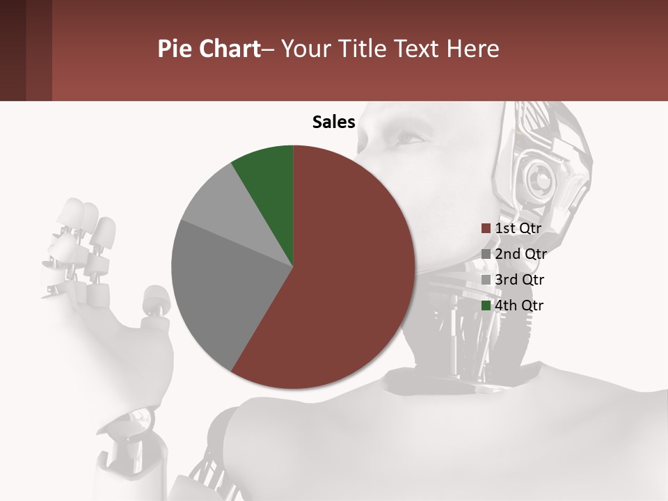 Cybernetics White Robotic PowerPoint Template