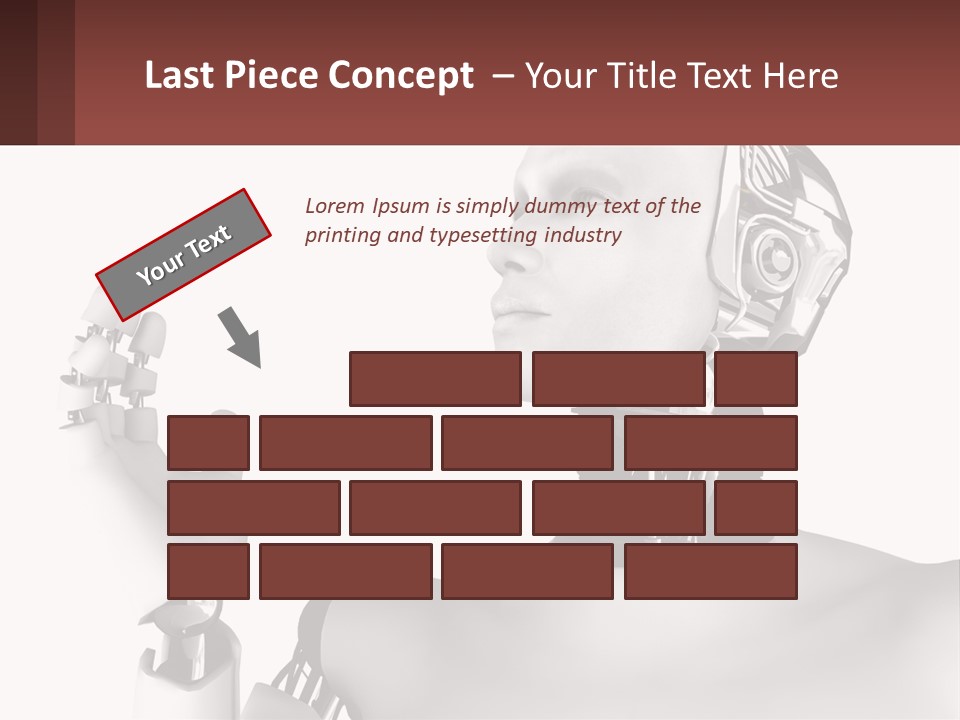 Cybernetics White Robotic PowerPoint Template