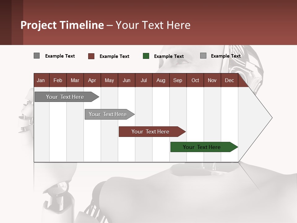 Cybernetics White Robotic PowerPoint Template
