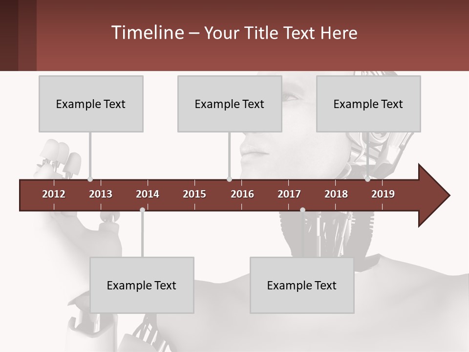 Cybernetics White Robotic PowerPoint Template