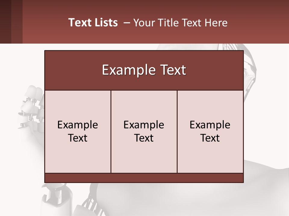 Cybernetics White Robotic PowerPoint Template