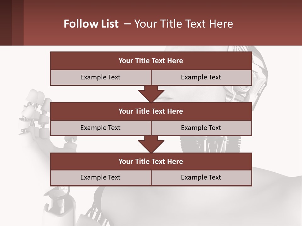Cybernetics White Robotic PowerPoint Template