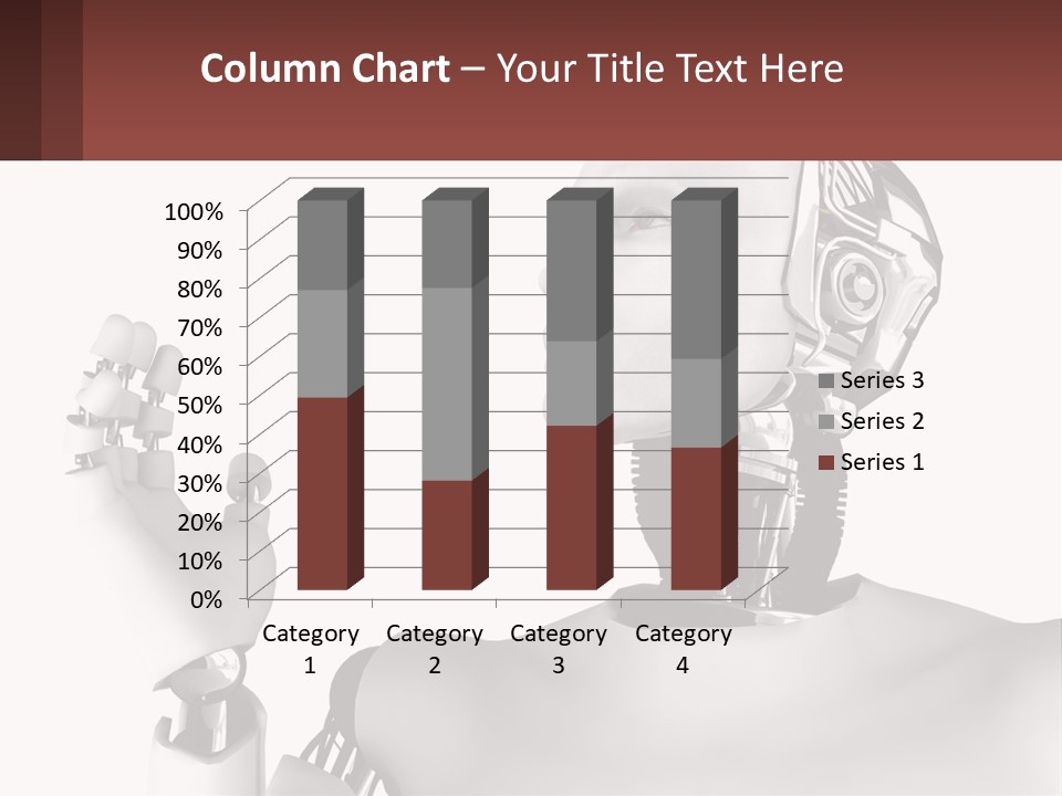 Cybernetics White Robotic PowerPoint Template