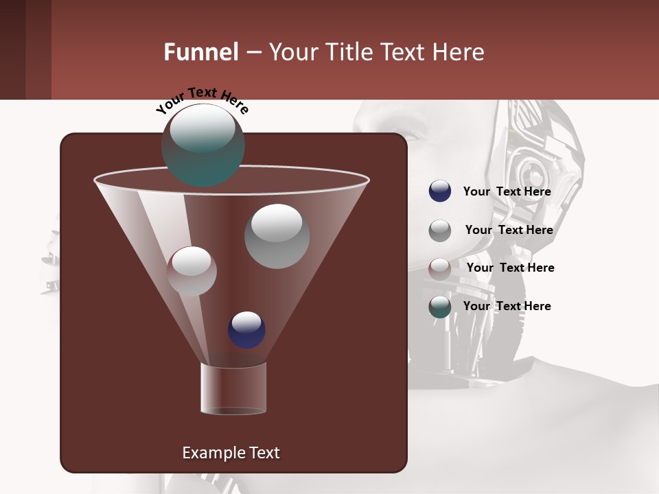 Cybernetics White Robotic PowerPoint Template