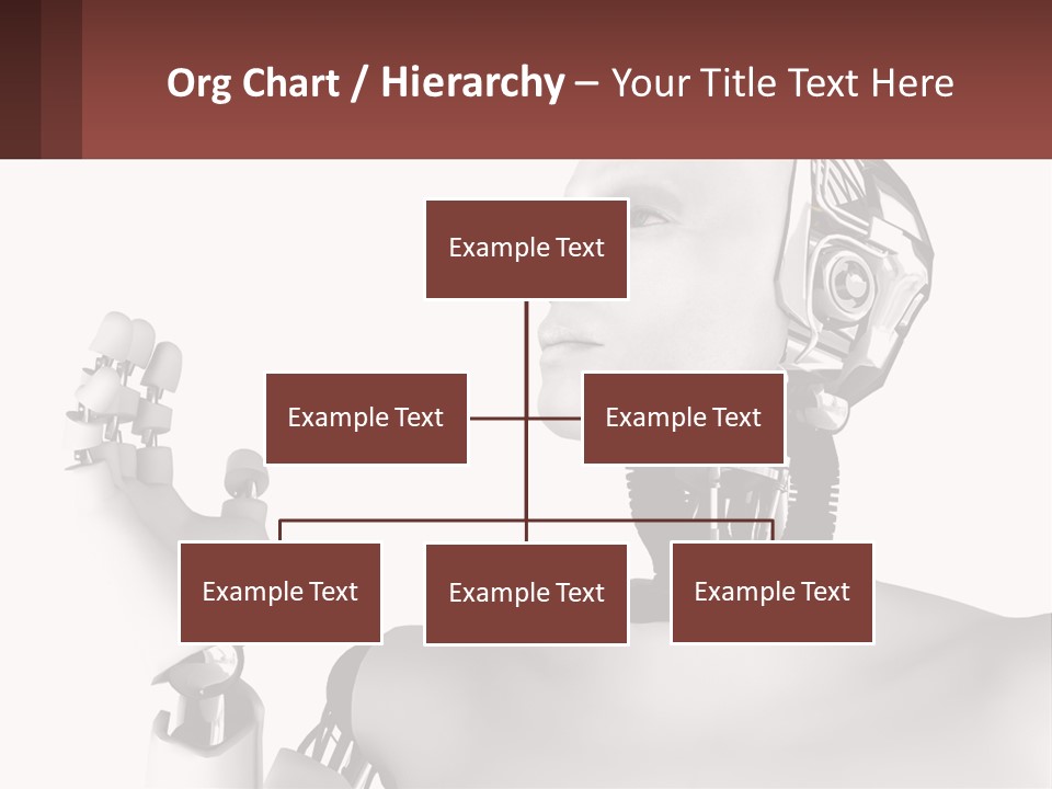 Cybernetics White Robotic PowerPoint Template