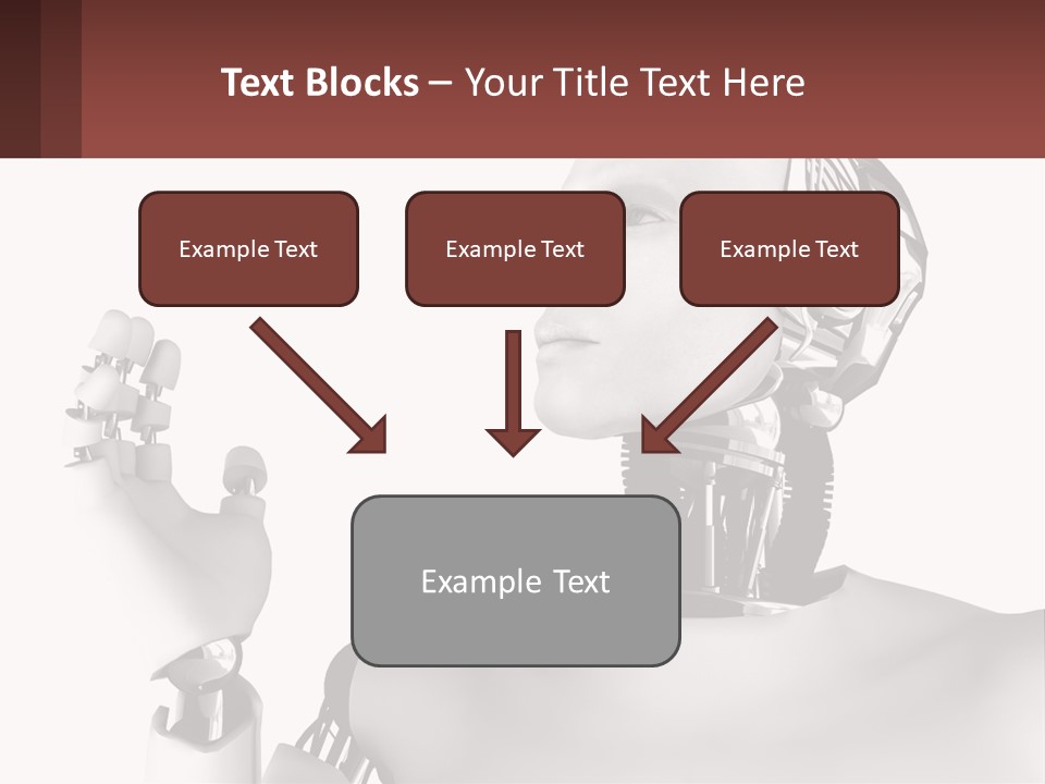 Cybernetics White Robotic PowerPoint Template