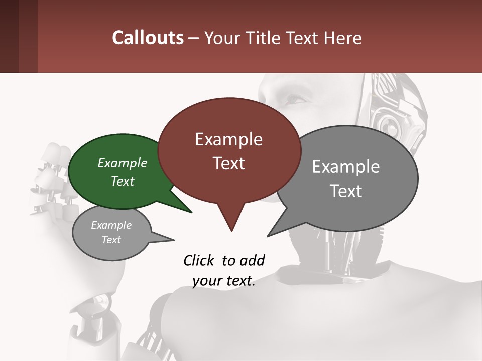 Cybernetics White Robotic PowerPoint Template