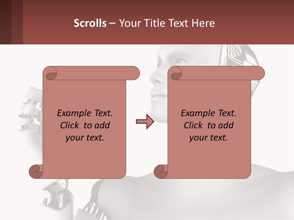 Cybernetics White Robotic PowerPoint Template