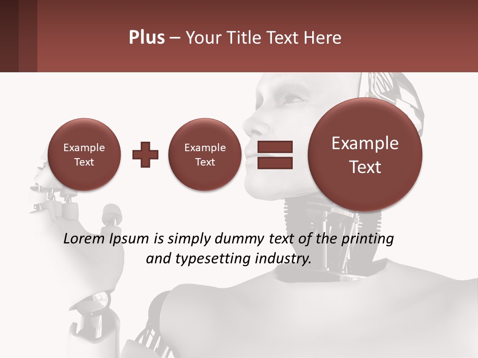 Cybernetics White Robotic PowerPoint Template
