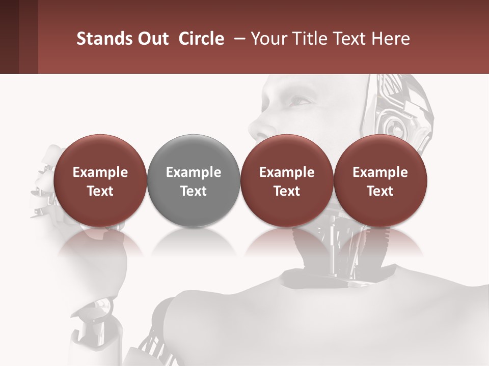 Cybernetics White Robotic PowerPoint Template