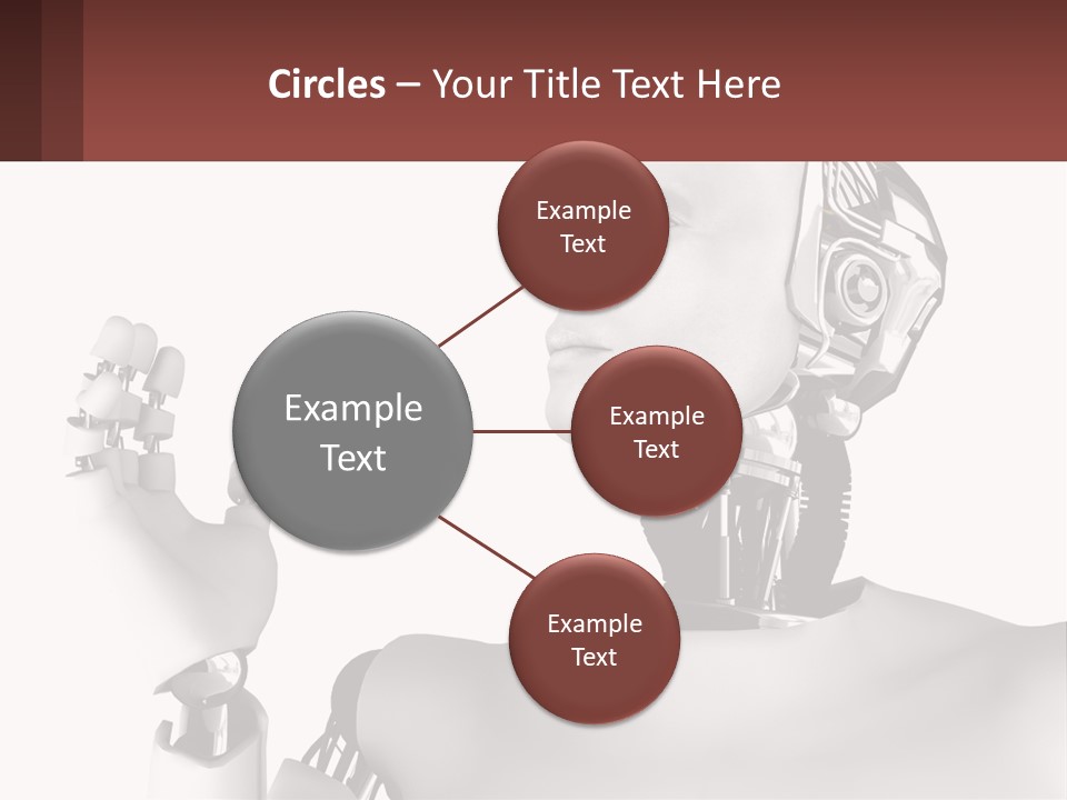 Cybernetics White Robotic PowerPoint Template