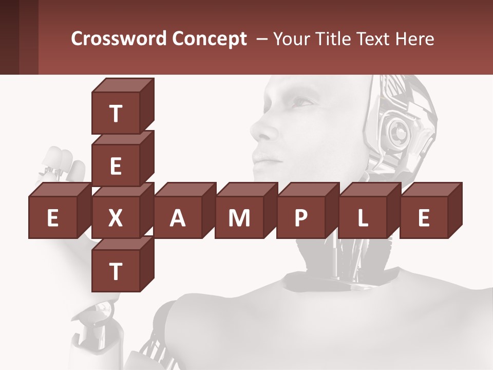 Cybernetics White Robotic PowerPoint Template