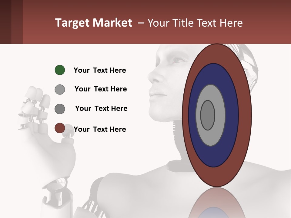 Cybernetics White Robotic PowerPoint Template