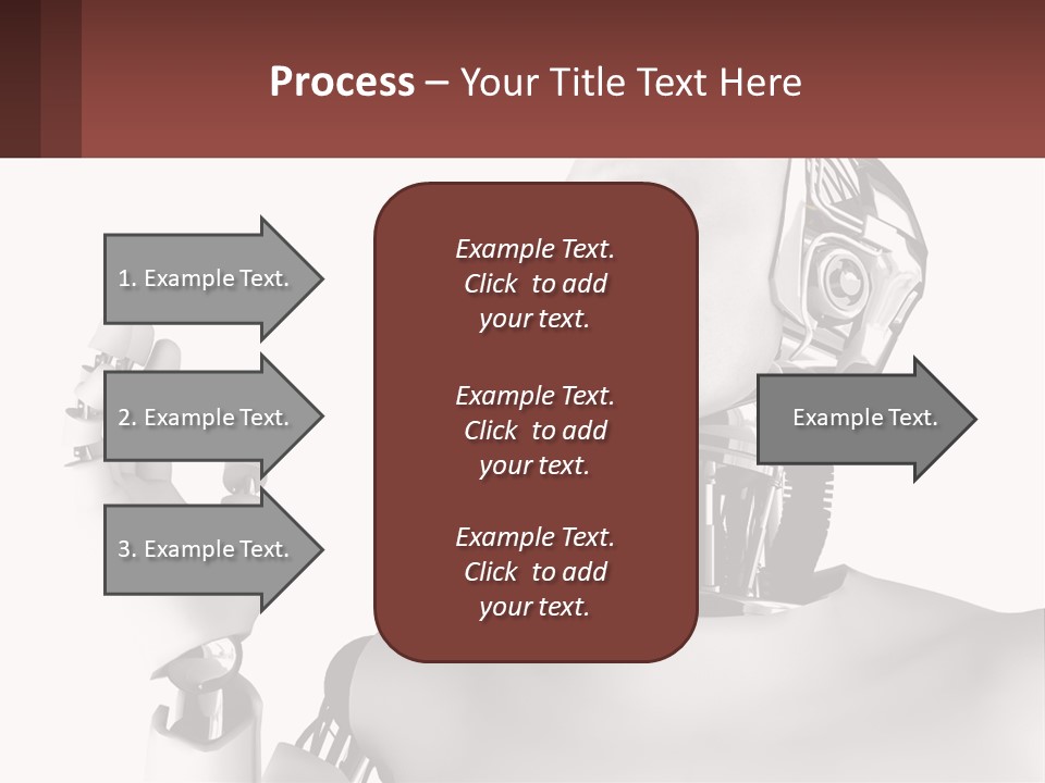 Cybernetics White Robotic PowerPoint Template