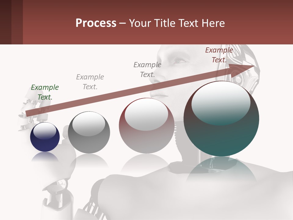 Cybernetics White Robotic PowerPoint Template