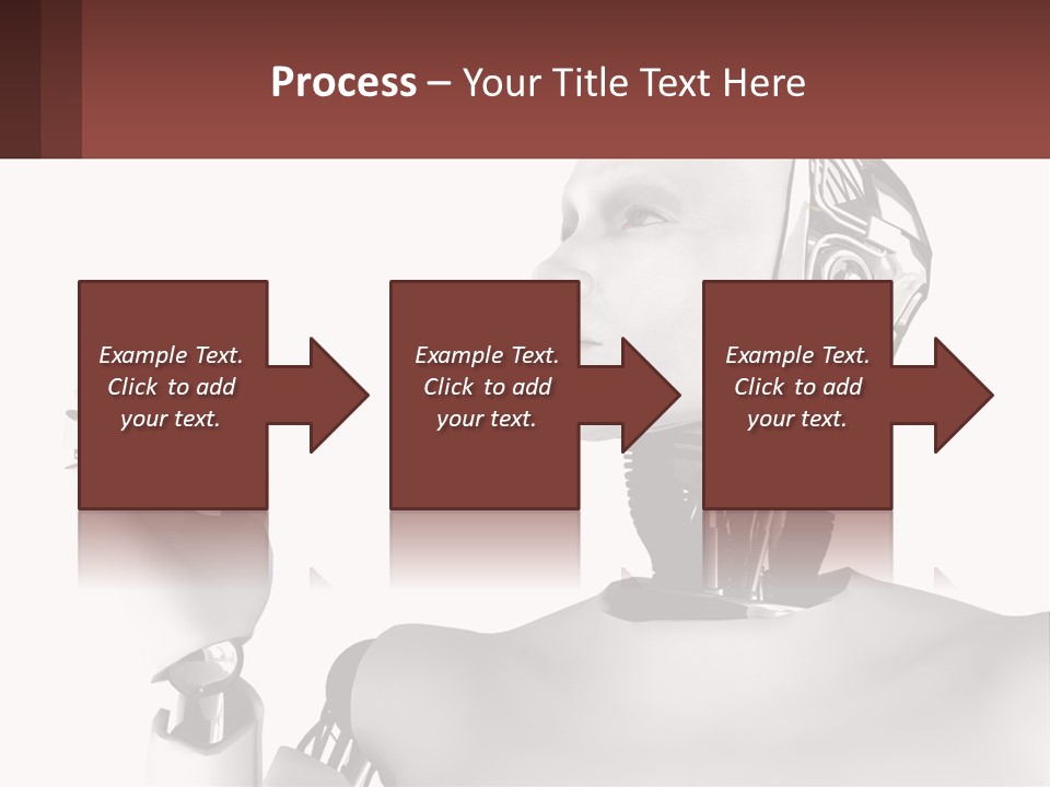 Cybernetics White Robotic PowerPoint Template