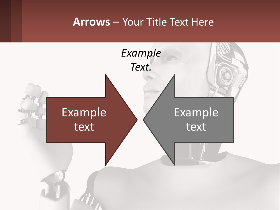 Cybernetics White Robotic PowerPoint Template