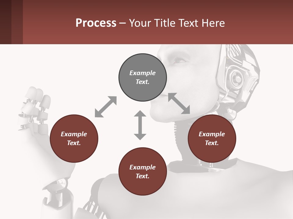 Cybernetics White Robotic PowerPoint Template