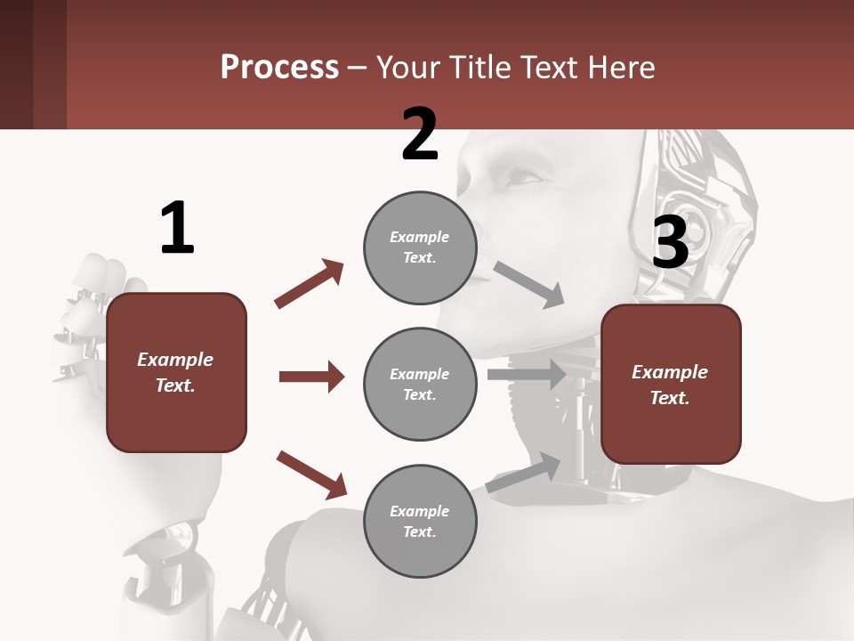 Cybernetics White Robotic PowerPoint Template