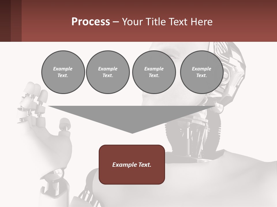 Cybernetics White Robotic PowerPoint Template