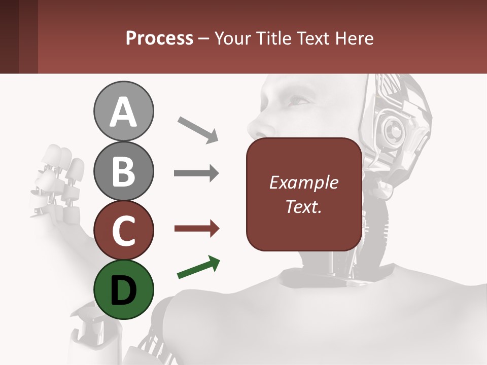 Cybernetics White Robotic PowerPoint Template