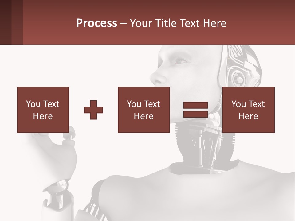 Cybernetics White Robotic PowerPoint Template