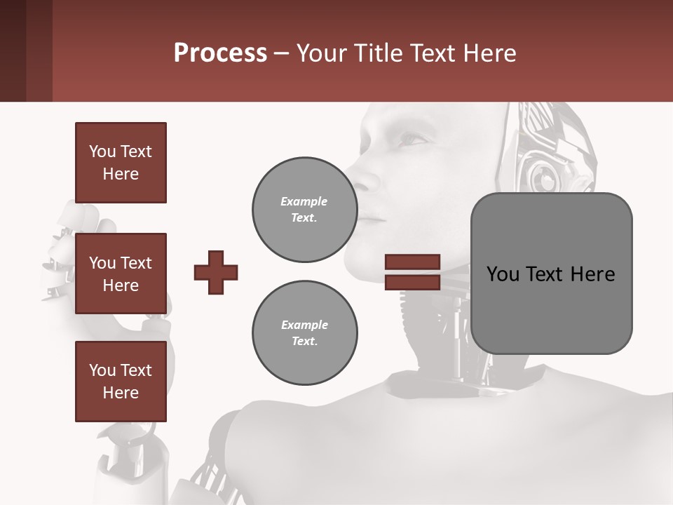 Cybernetics White Robotic PowerPoint Template