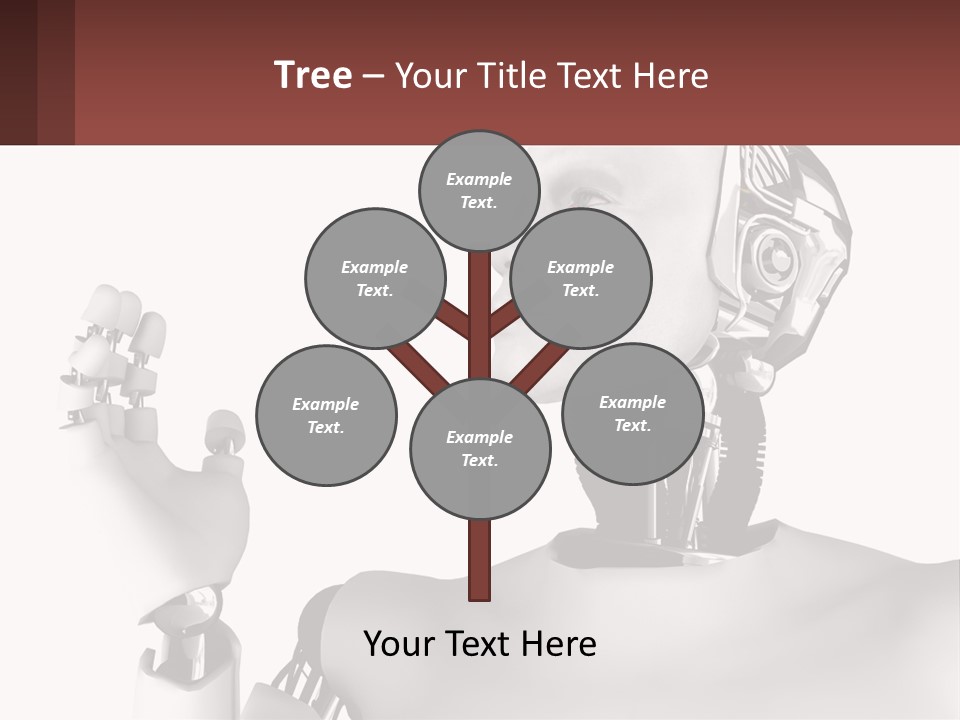 Cybernetics White Robotic PowerPoint Template