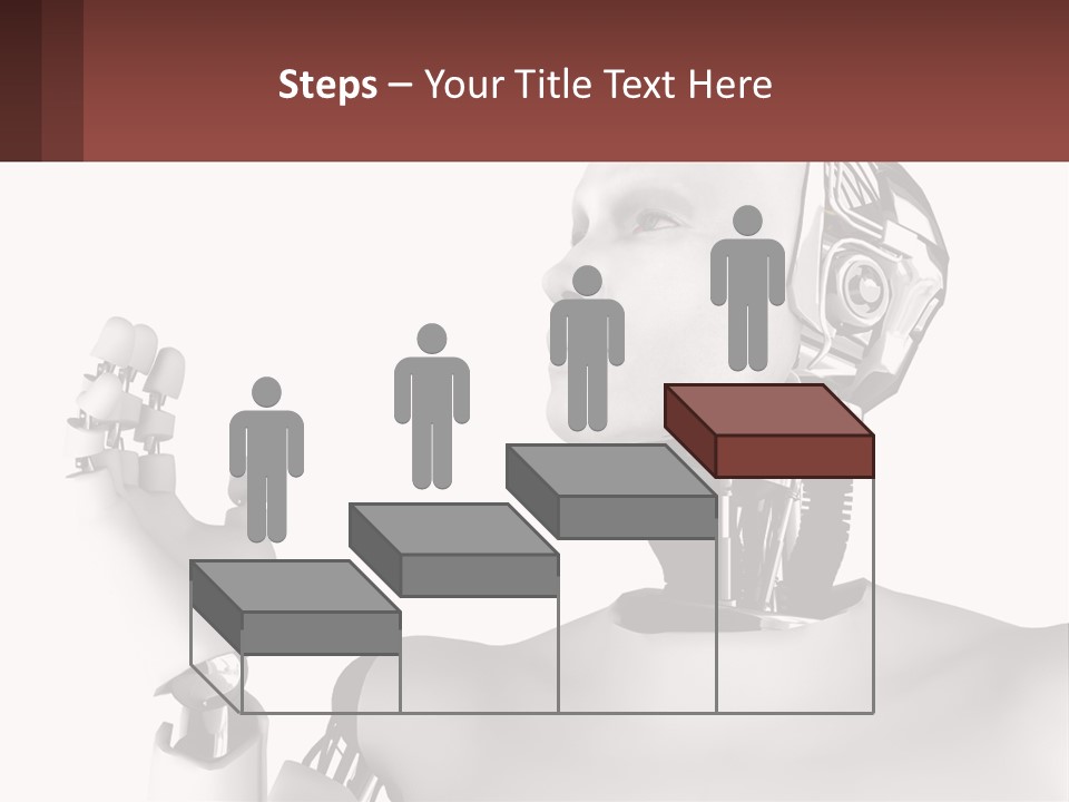 Cybernetics White Robotic PowerPoint Template