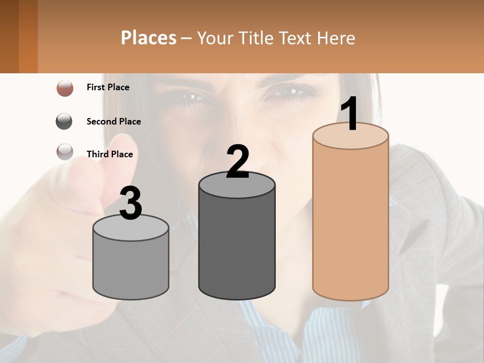 Businesswoman Professional Hand PowerPoint Template