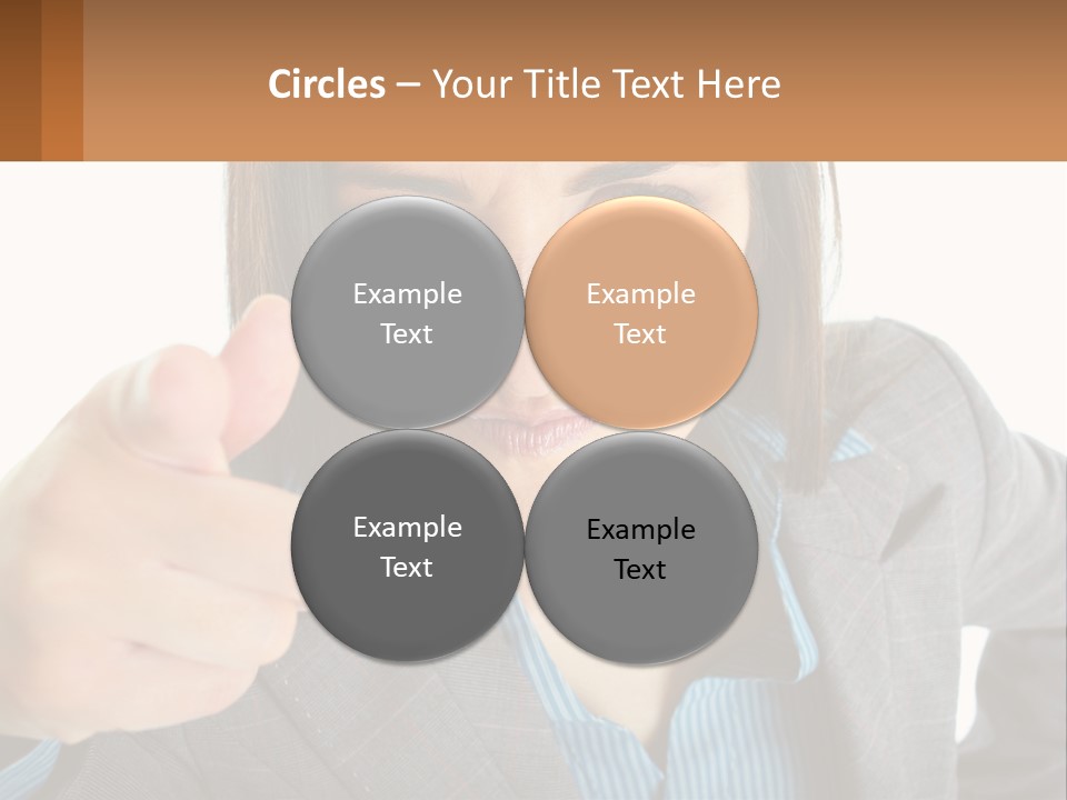 Businesswoman Professional Hand PowerPoint Template