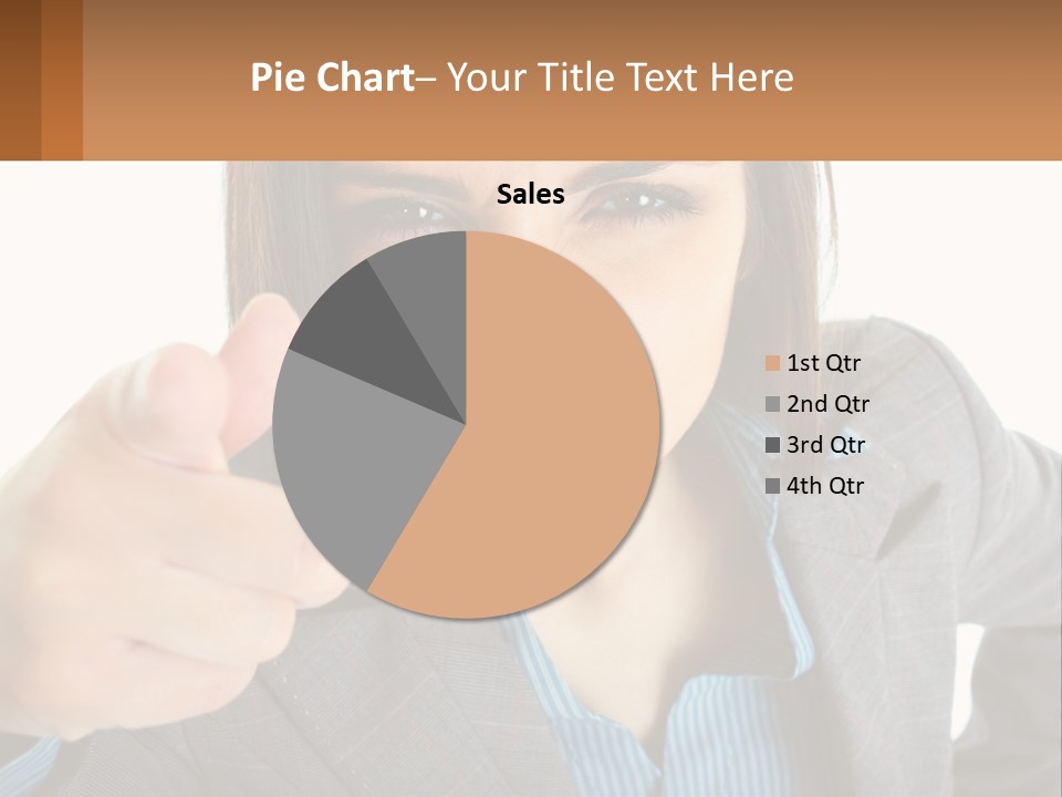 Businesswoman Professional Hand PowerPoint Template