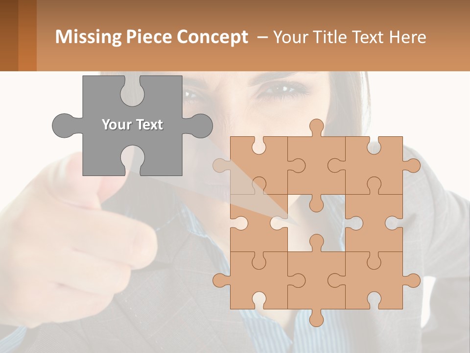 Businesswoman Professional Hand PowerPoint Template