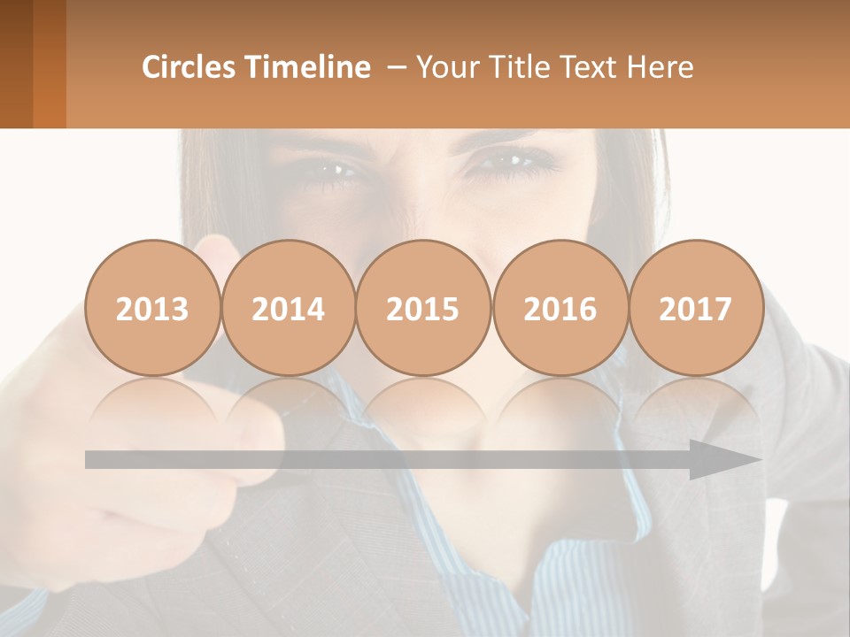 Businesswoman Professional Hand PowerPoint Template