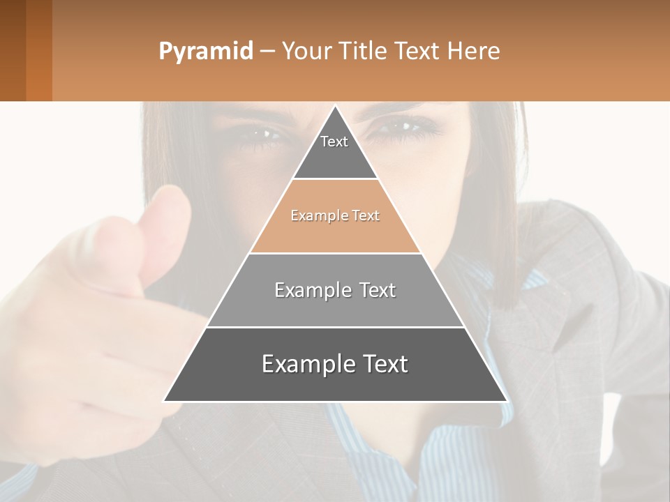 Businesswoman Professional Hand PowerPoint Template