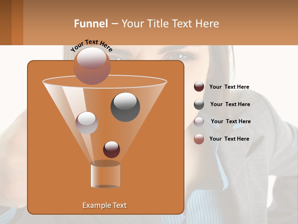 Businesswoman Professional Hand PowerPoint Template