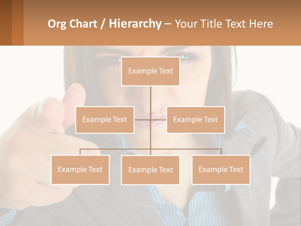 Businesswoman Professional Hand PowerPoint Template