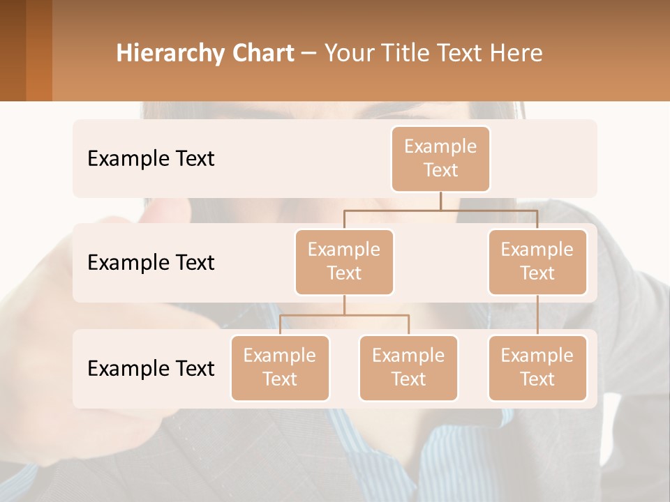 Businesswoman Professional Hand PowerPoint Template
