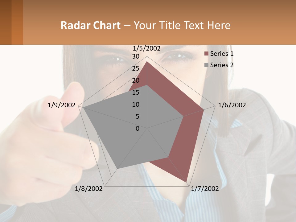 Businesswoman Professional Hand PowerPoint Template