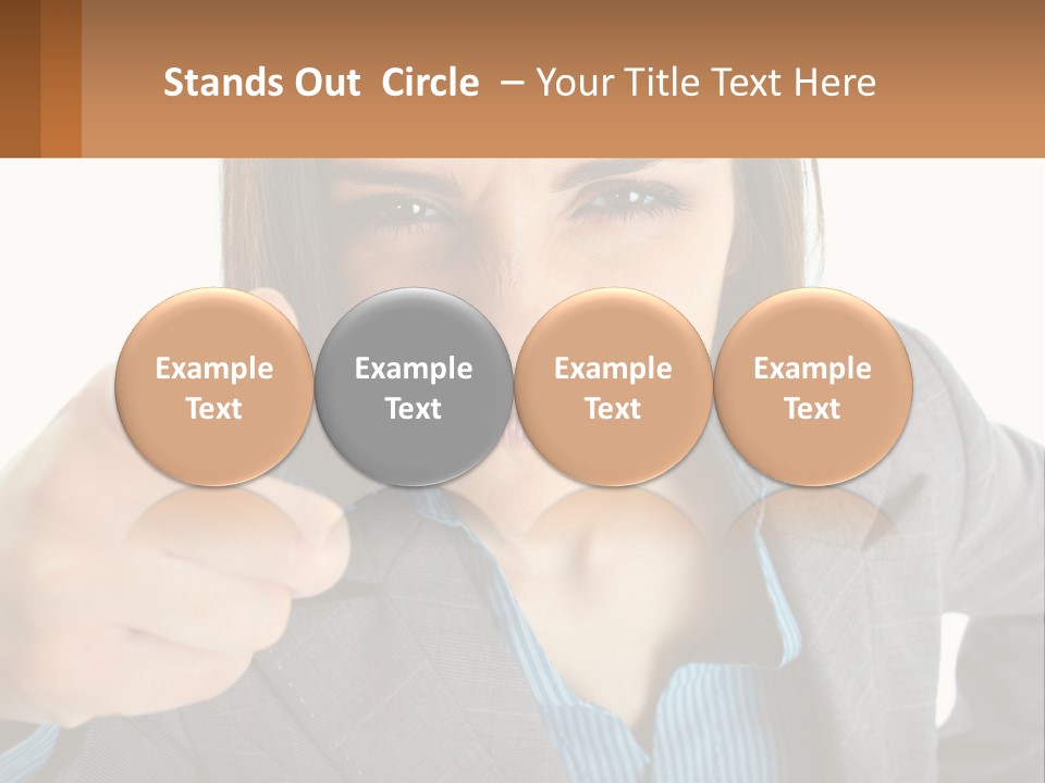 Businesswoman Professional Hand PowerPoint Template