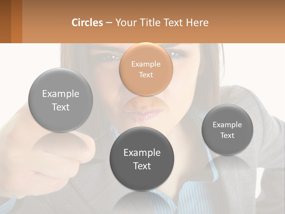 Businesswoman Professional Hand PowerPoint Template