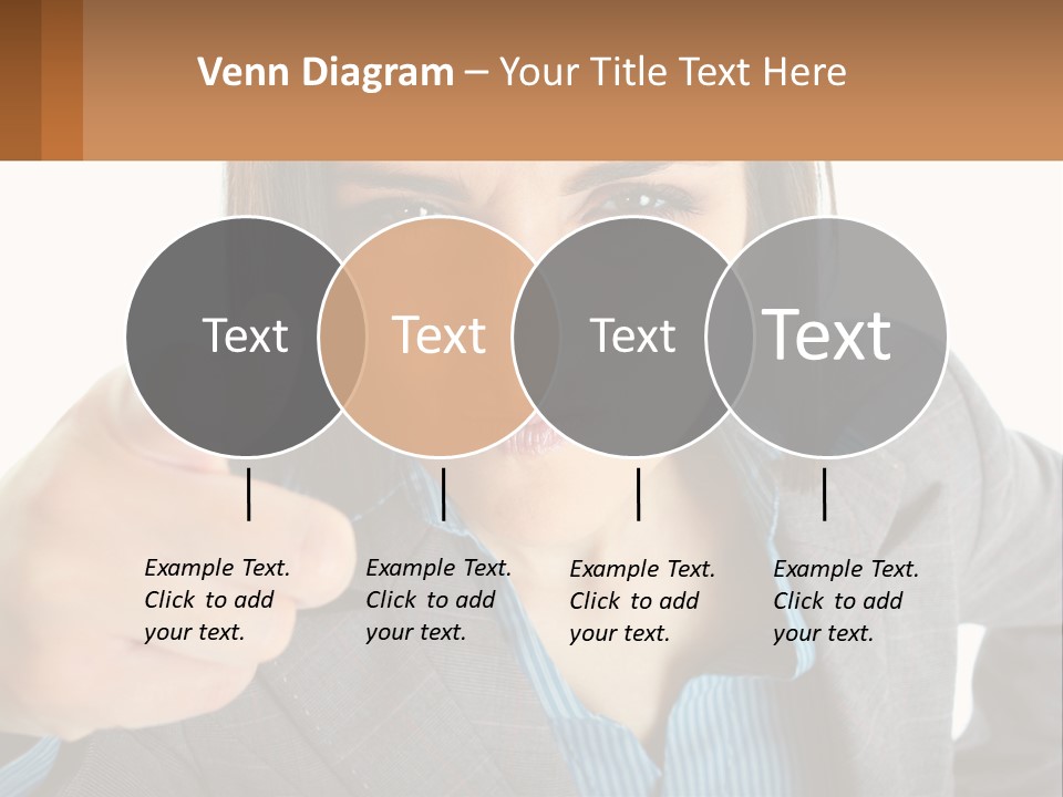 Businesswoman Professional Hand PowerPoint Template